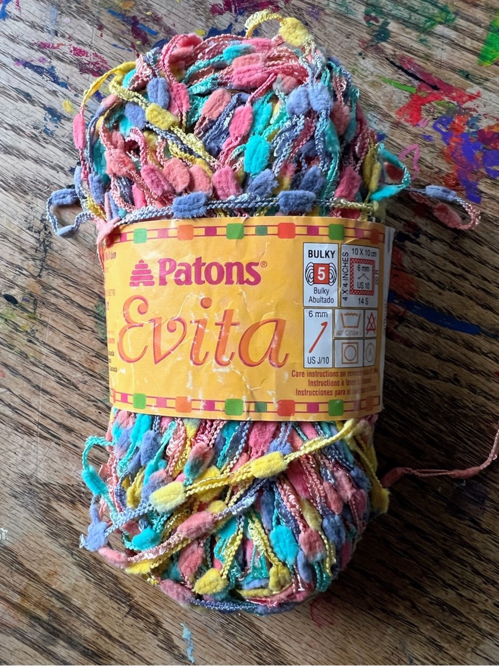 Patons Evita Multicolor Novelty Yarn - Paradise - discontinued